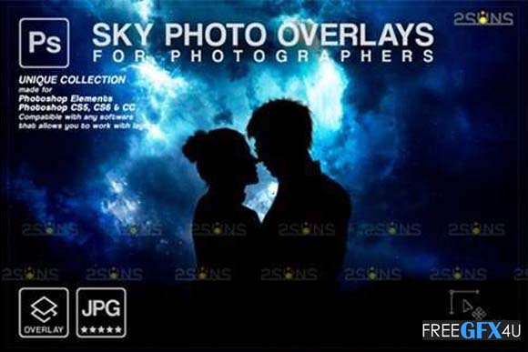 Night Sky Photoshop Overlays