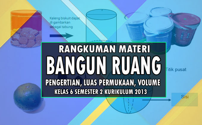 Rangkuman Materi Bangun Ruang Kelas 6 Semester 2 Kurikulum 2013 Admin Sekolah