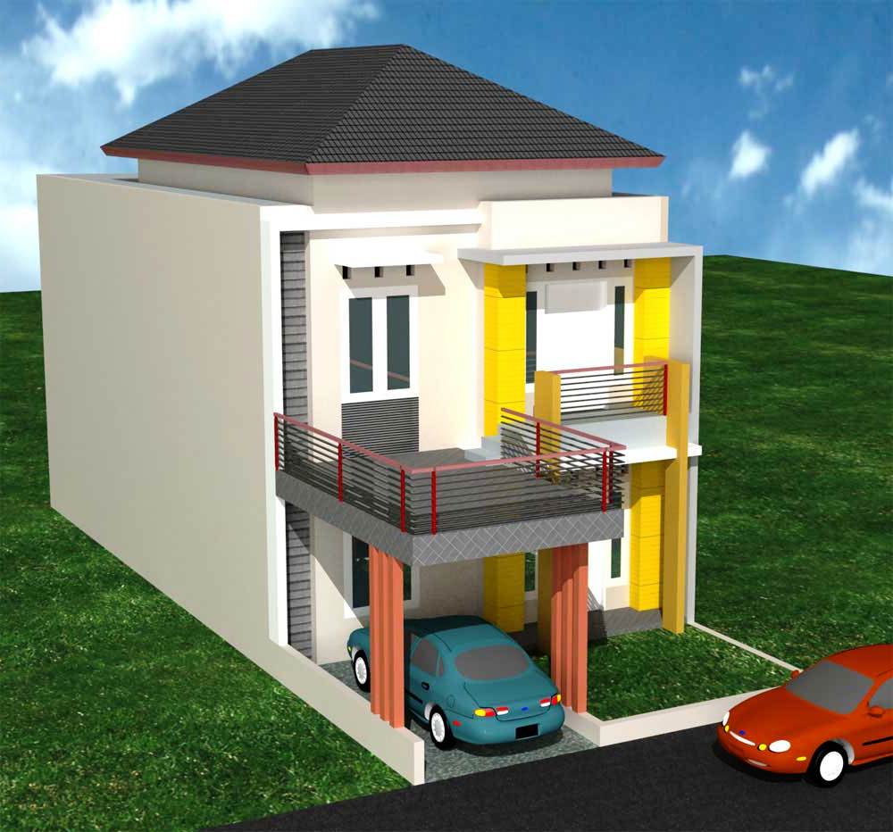 Desain Rumah Type 45 Modern 2 Lantai Minimalis Desain Rumah Type 45 Modern 2 Lantai Minimalis