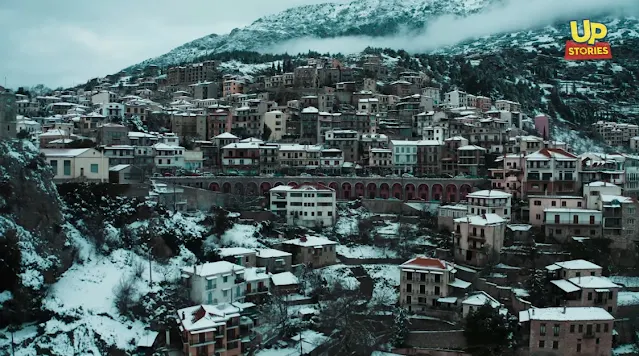 Αράχωβα - Η βασίλισσα του χιονιού (βίντεο drone)