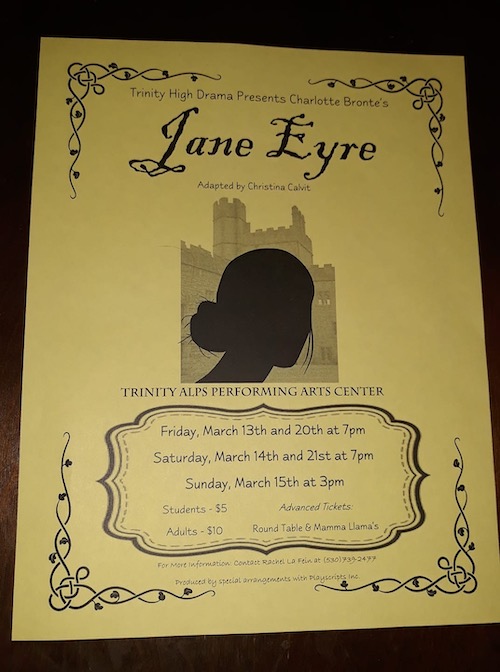 Jane Eyre Cancelled in Fullerton and more BrontëBlog