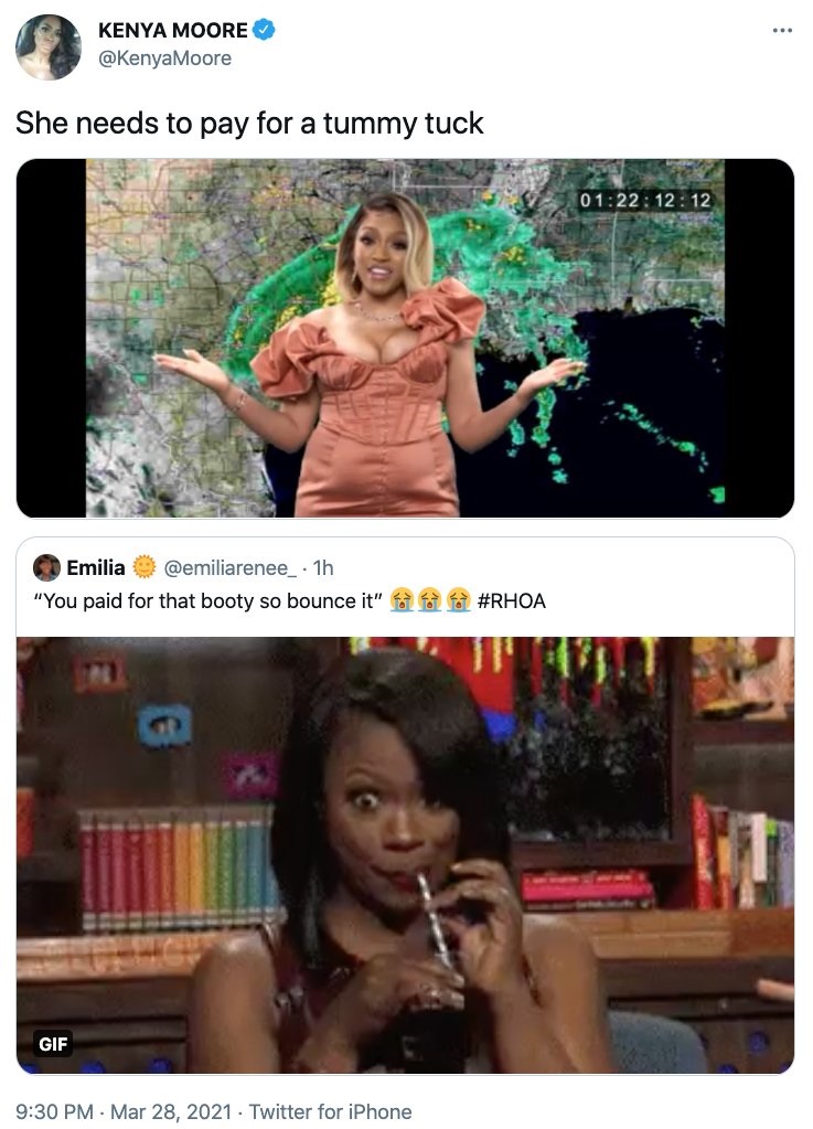 Kenya Moore Says Drew Sidora ???Needs??? A Tummy Tuck, Drew Sidora Reacts