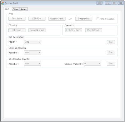 service tool window for pixma mg3140