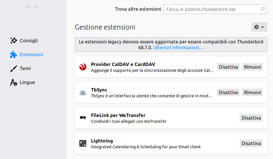 Thunderbird e Google Calendar 2 tbsync 1