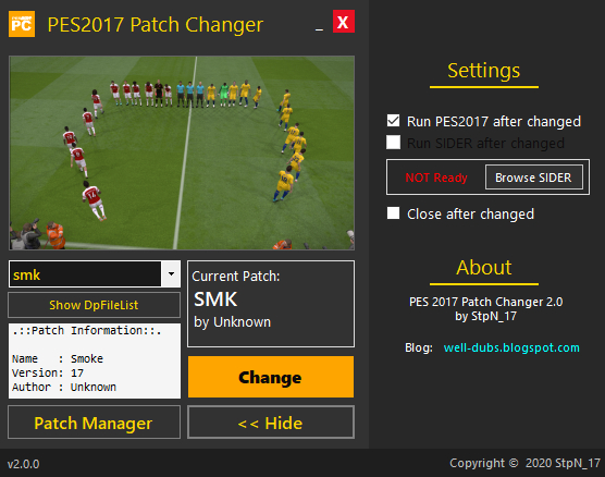 Pes 2017 Patch Changer V2 By Stpn 17 Welldubs