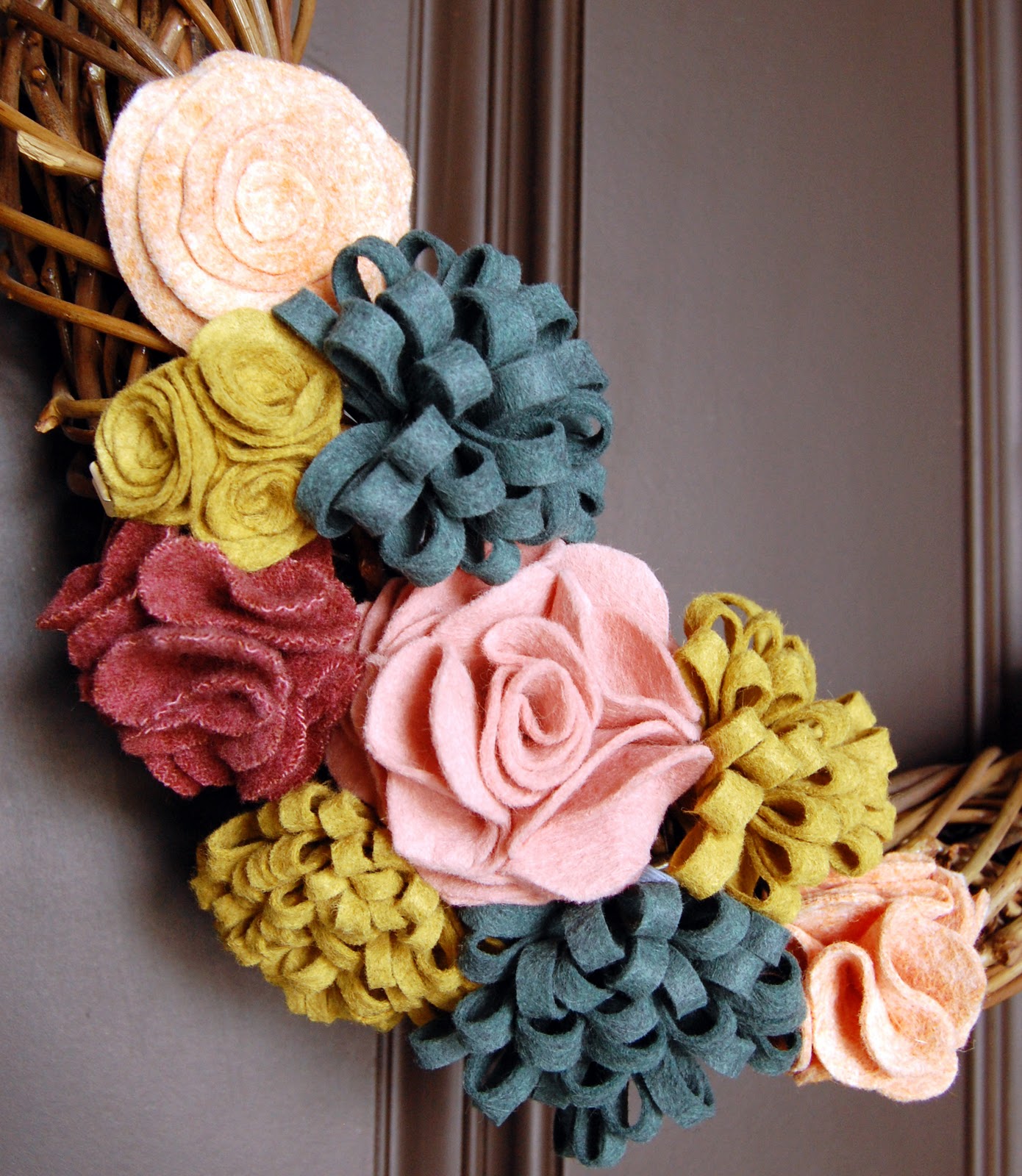 Felt Flower Wreath