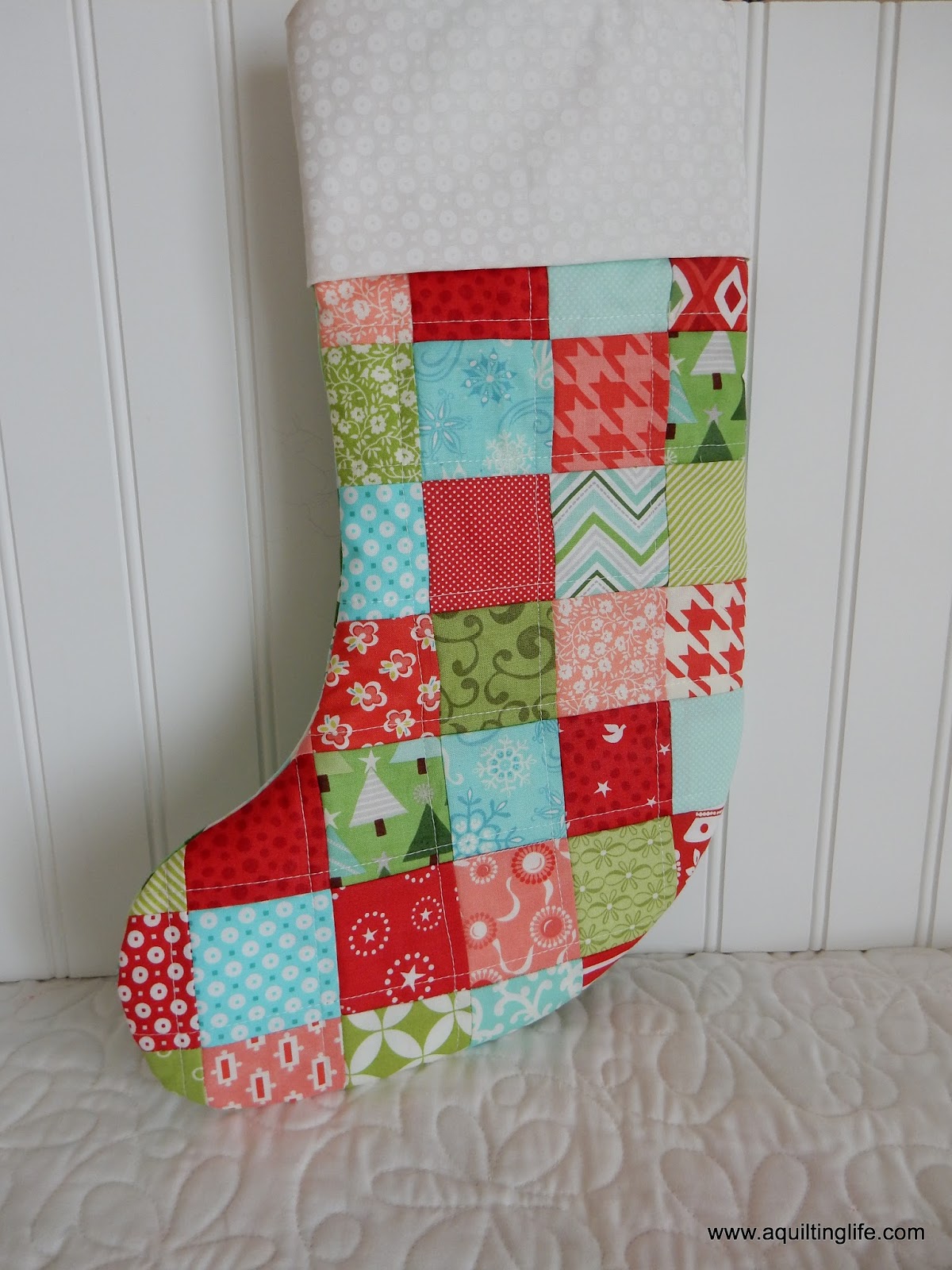 Quilted Christmas Stockings | A Quilting Life