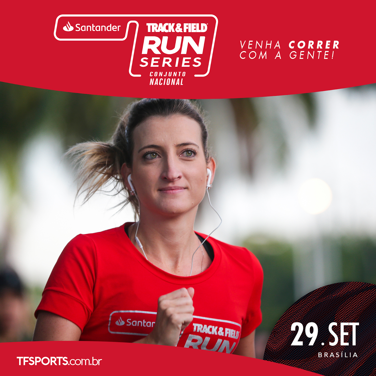 Inscrição com desconto para Santander Track&Field Run Series Conjunto