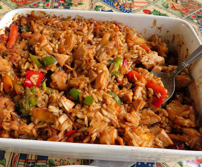 Teriyaki Chicken & Rice Casserole