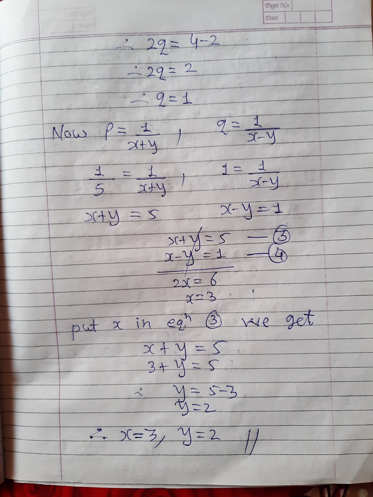 Math grade 10th Chapter 3 Linear Equation 28/05/20 class work