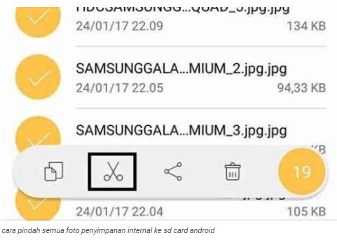 Cara Memindahkan File di Memori Internal Ke SD Card