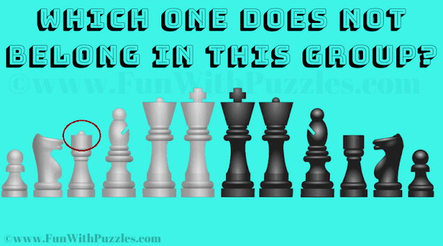 Answer of Visual Brain Teaser for Teens-Chess Pieces