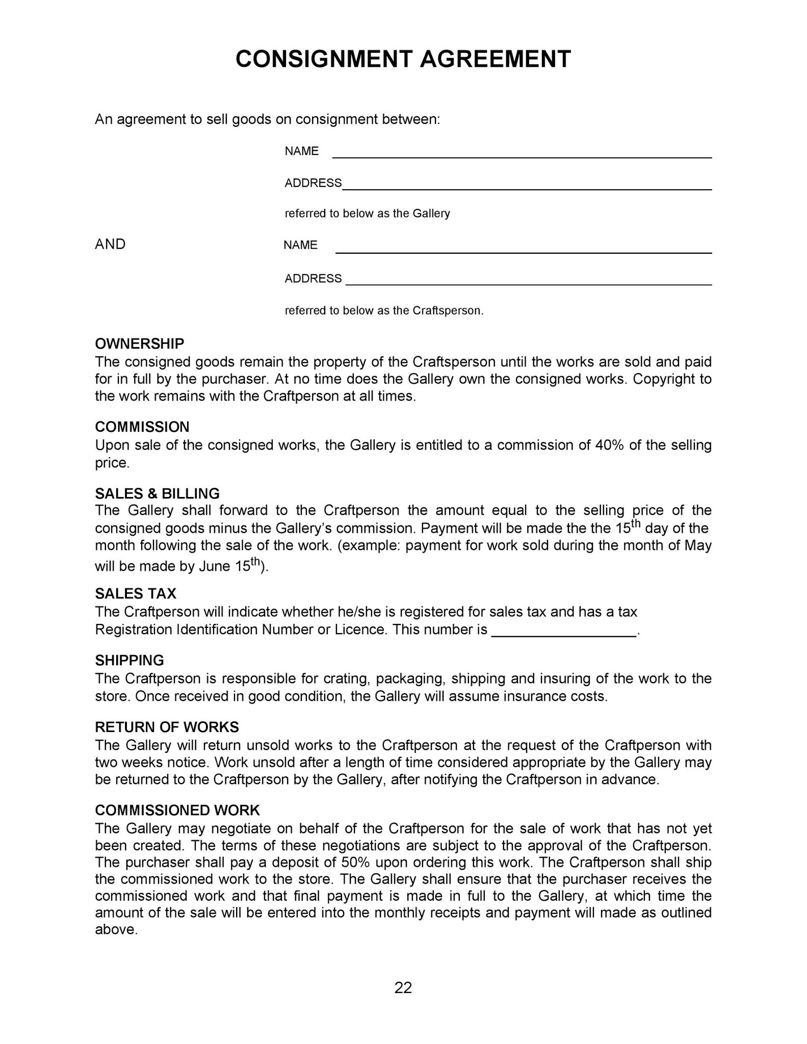 Consignment Letter Template ~ Resume Letter