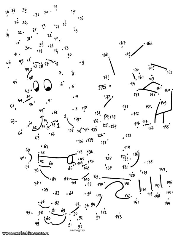 Соедини по цифрам для детей 6 7 лет распечатать картинки до 100
