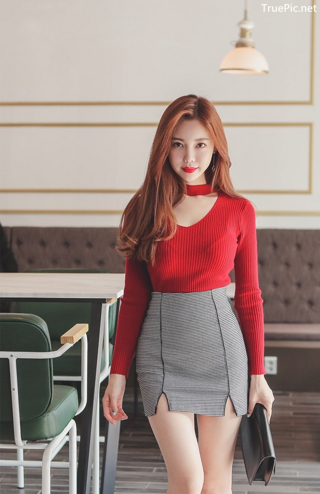 True Pic Korean Fashion Model Hyemi Office Dress Collection