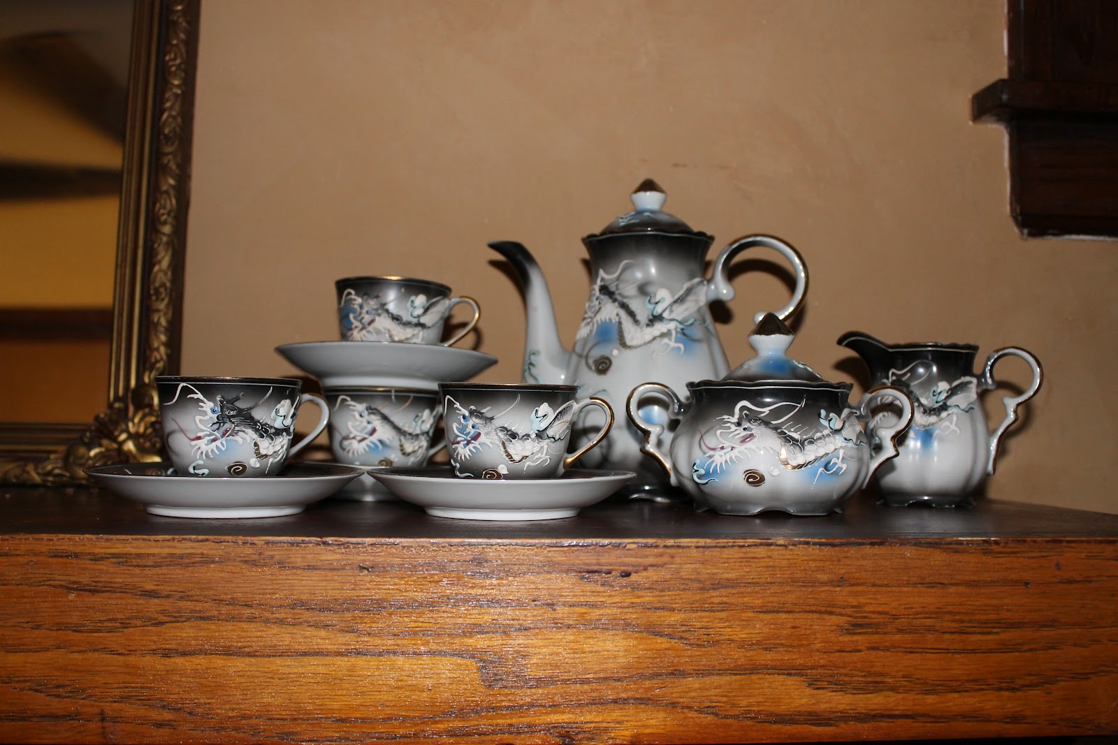 Evanston Garage Sale Dragonware Tea Set