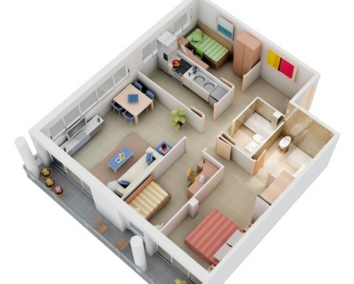 Rumah Minimalis 1 Lantai dengan 3 Kamar Tidur Rumah Minimalis 1 Lantai dengan 3 Kamar Tidur