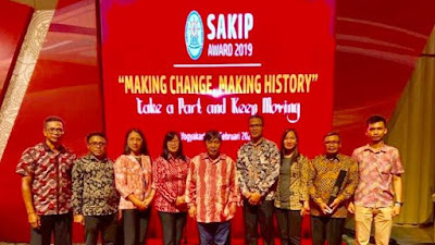 Mitra Dapat Predikat B di SAKIP Award 2019 di Jogyakarta
