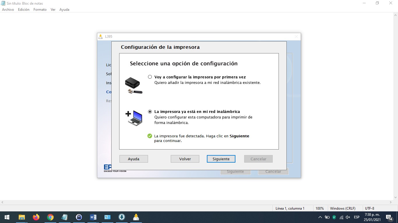 Epson detecta Wifi para funcionar