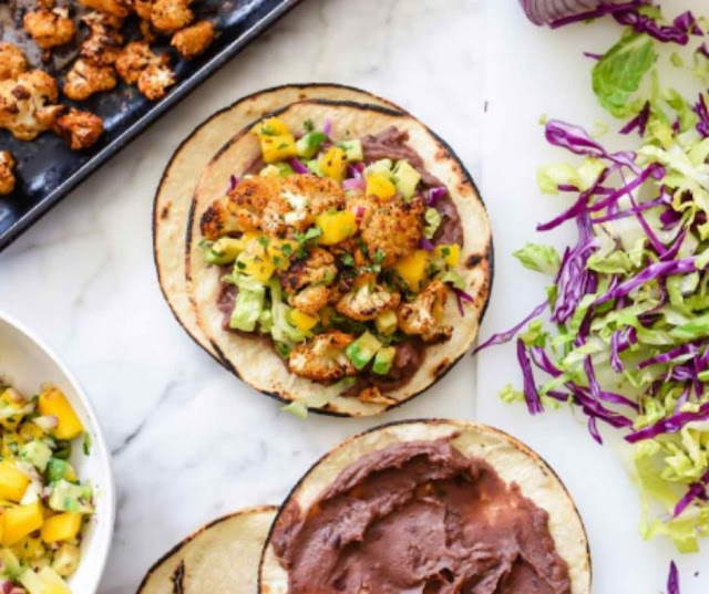 Sriracha And Lime Roasted Cauliflower Tostadas Sriracha And Lime Roasted Cauliflower Tostadas