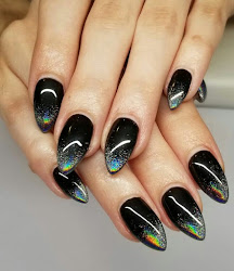 nails nail acrylic halloween goth stylish witchy rainbow unhas holographic gel wild sheherazade smoothies nageldesign manicure vs coreanas spooktacular french