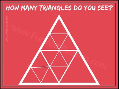 Observational Test: How Many Triangles Puzzle