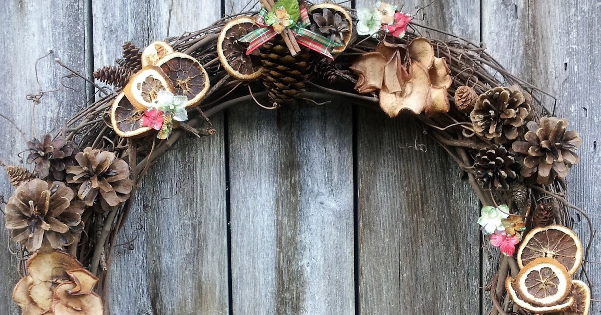 Really Reasonable Ribbon Blog DIY Pinecone & Dried Fruit Wreath