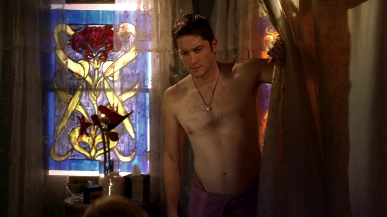David Conrad shirtless in Ghost Whisperer 3-12 "First Do No Harm"...