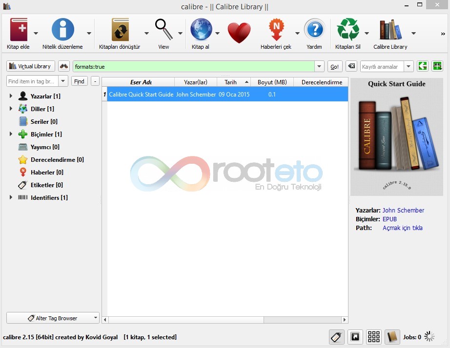 calibre rooteto1