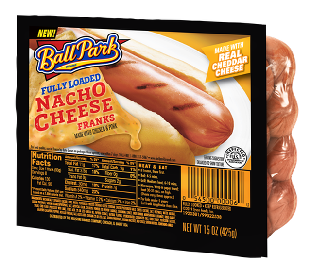 New Ball Park Fully Loaded Nacho Cheese Franks Arrive | Brand Eating