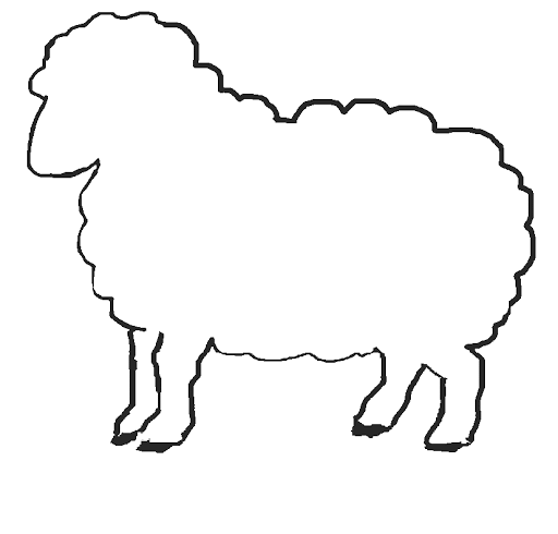 Best cartoon sheep coloring pages