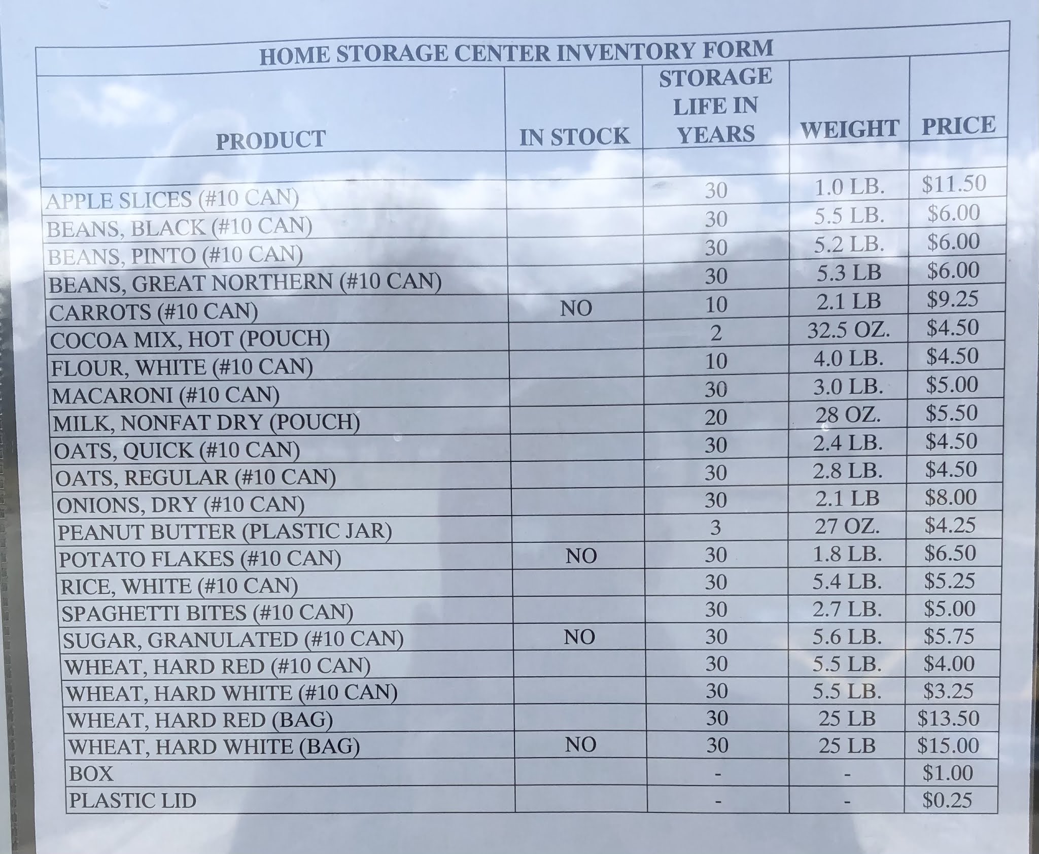 Lds Home Storage Order Form 2023 Printable Forms Free Online Lds Home Storage Order Form 2023 Printable Forms Free Online