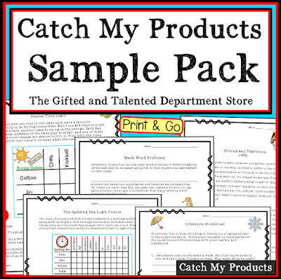 Free gifted and talented materials in reading, math, SS, logic, higher level thinking