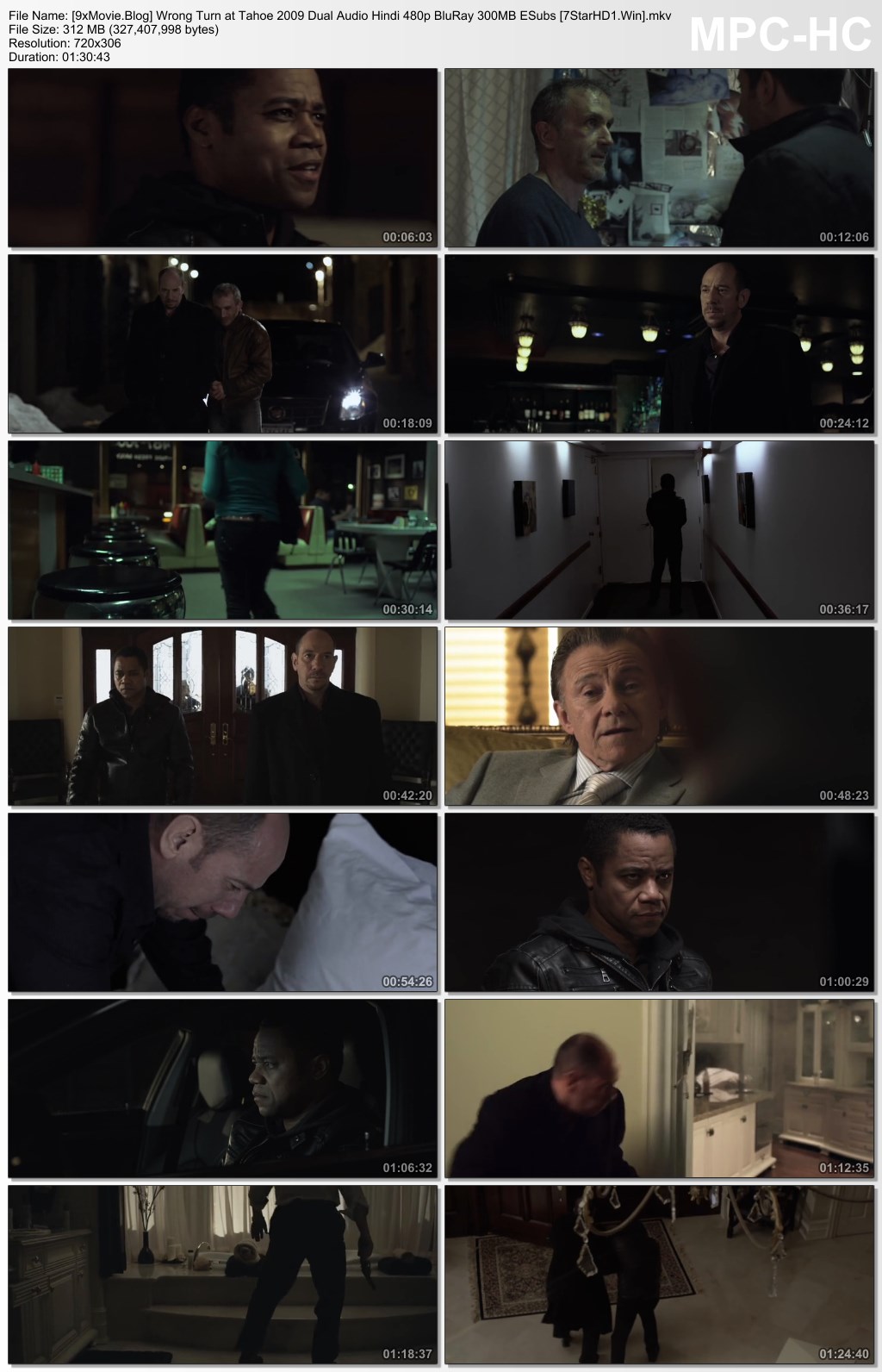 Wrong Turn at Tahoe 2009 Dual Audio Hindi 480p BluRay x264 300MB ESubs