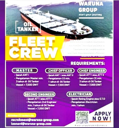 Kumpulan Info Loker Pelaut Terbaru Juli 2020