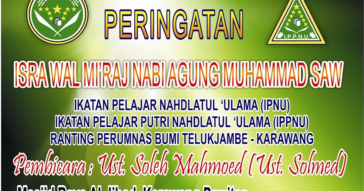 25+ Trend Terbaru Contoh Pamflet Isra Miraj Little