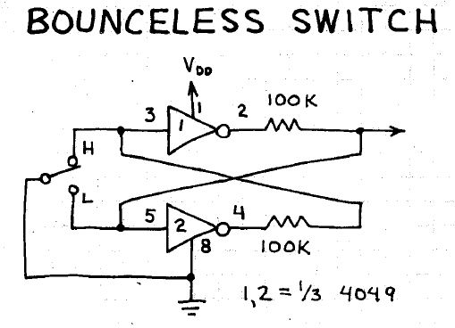 Electronic Circuits for Beginners: Bounceless Switch