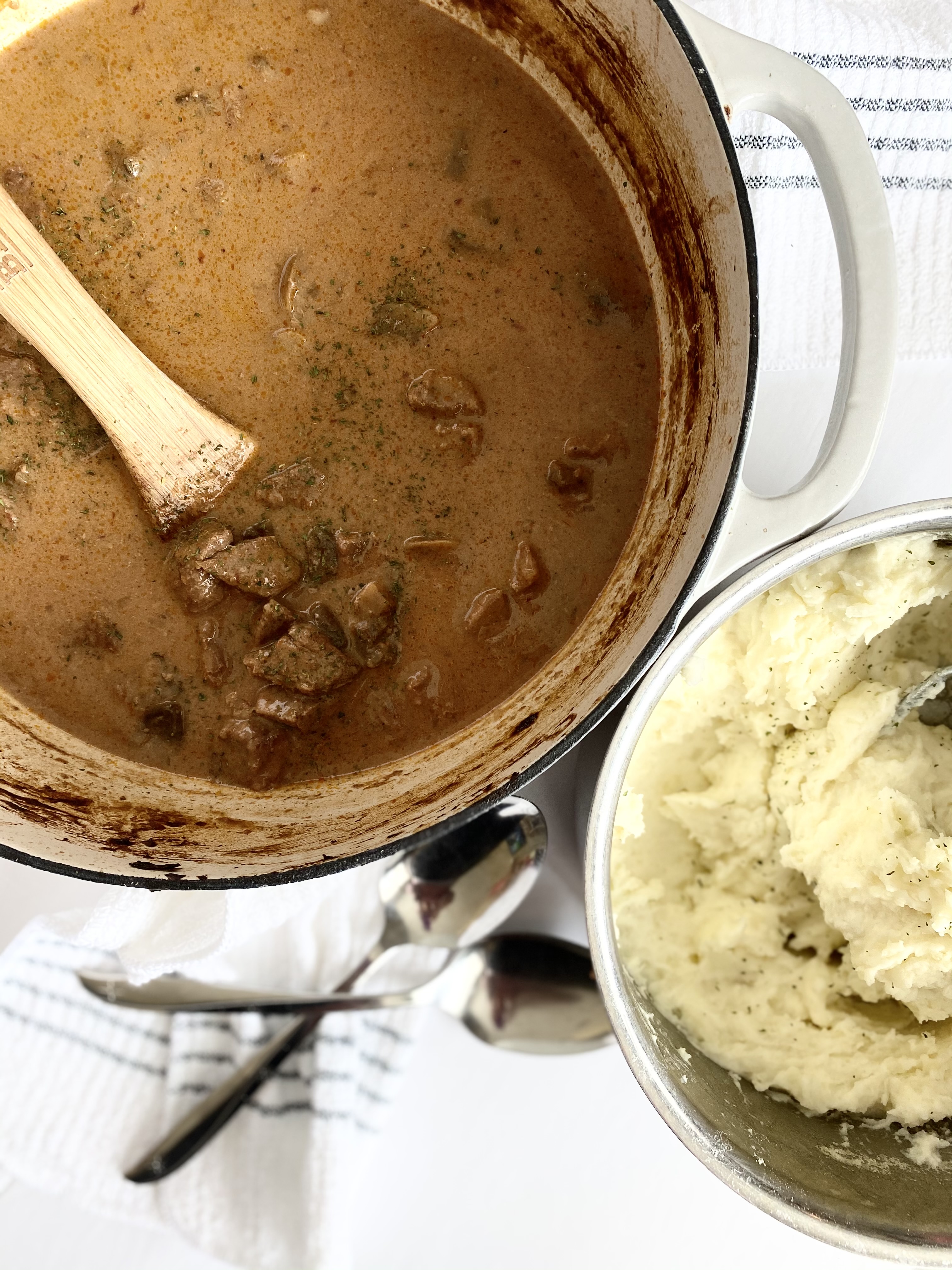 Dutch Oven Steak Diane Ally's Sweet & Savory Eats