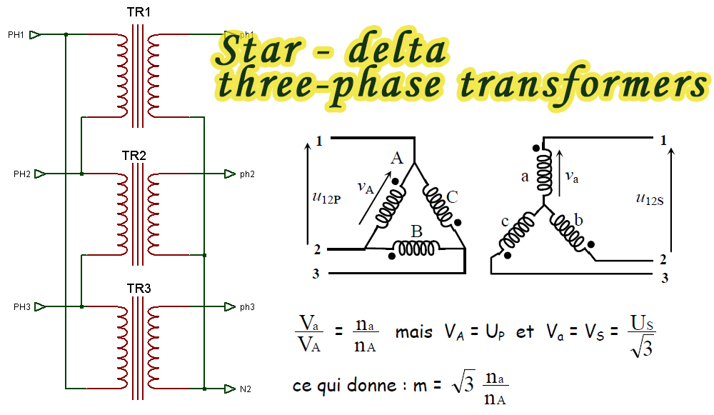 Star - delta three-phase transformers - electrical and electronics