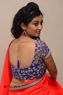 Actress Tejaswini Pictures in Saree at Pratikshanam Audio Launch  0064