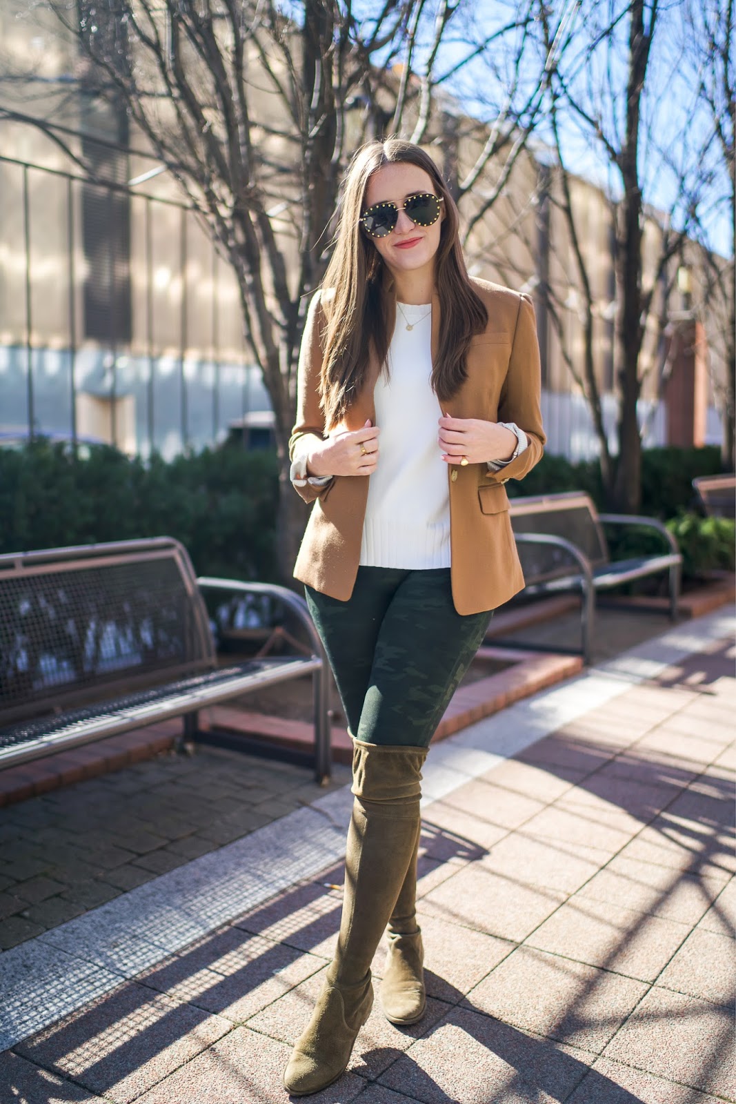 How To Style Camo Print Leggings New York City Fashion and Lifestyle Blog Covering the Bases