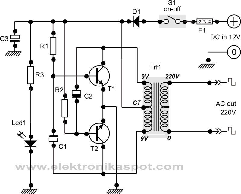 2 Cara Membuat Rangkaian Inverter 12v Ke 220 Ac Menggunakan Transistor