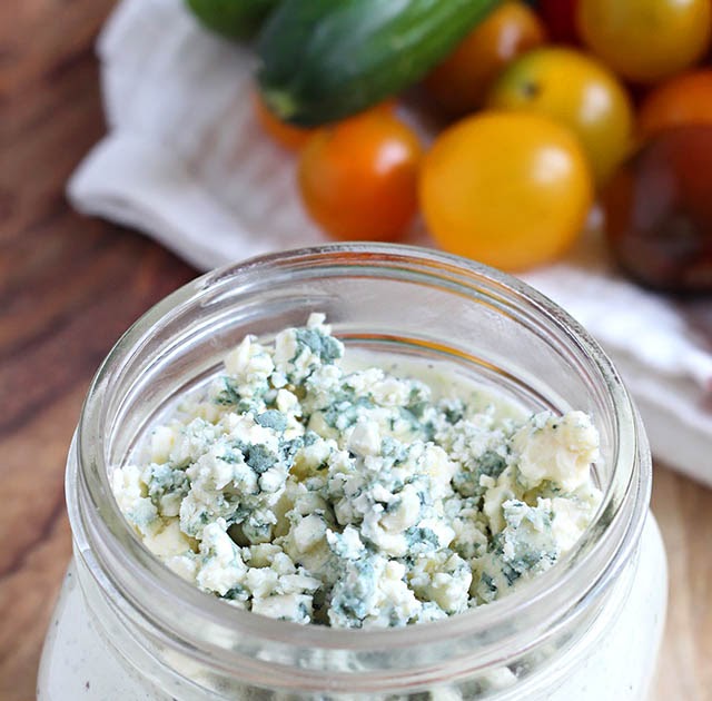Homemade Blue Cheese Dressing The Rising Spoon
