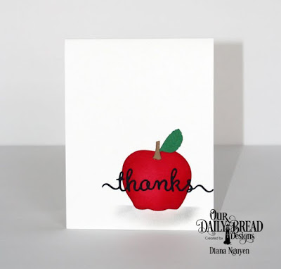 Our Daily Bread Design, A+ Apples, Script Thanks, Designed by Diana Nguyen