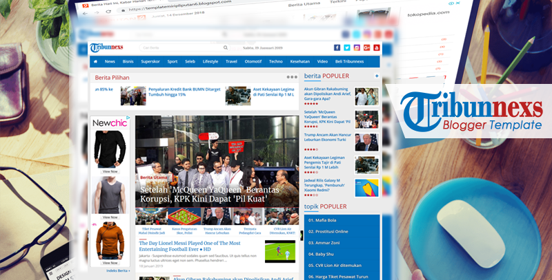 Detikweb - Template Blogger Mirip Detik Terbaru 2020