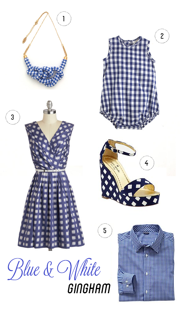 Mode Vintage: Five Loves: Blue and White Gingham