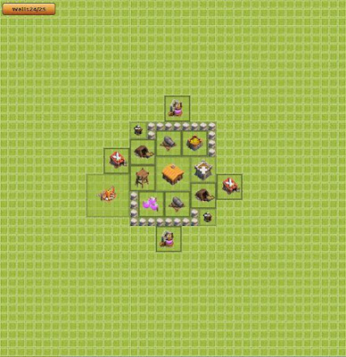 Base Clash of Clans Town Hall 2 Base Clash of Clans Town Hall 2