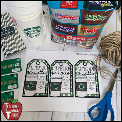 Teacher Starbucks Gift Card Tag