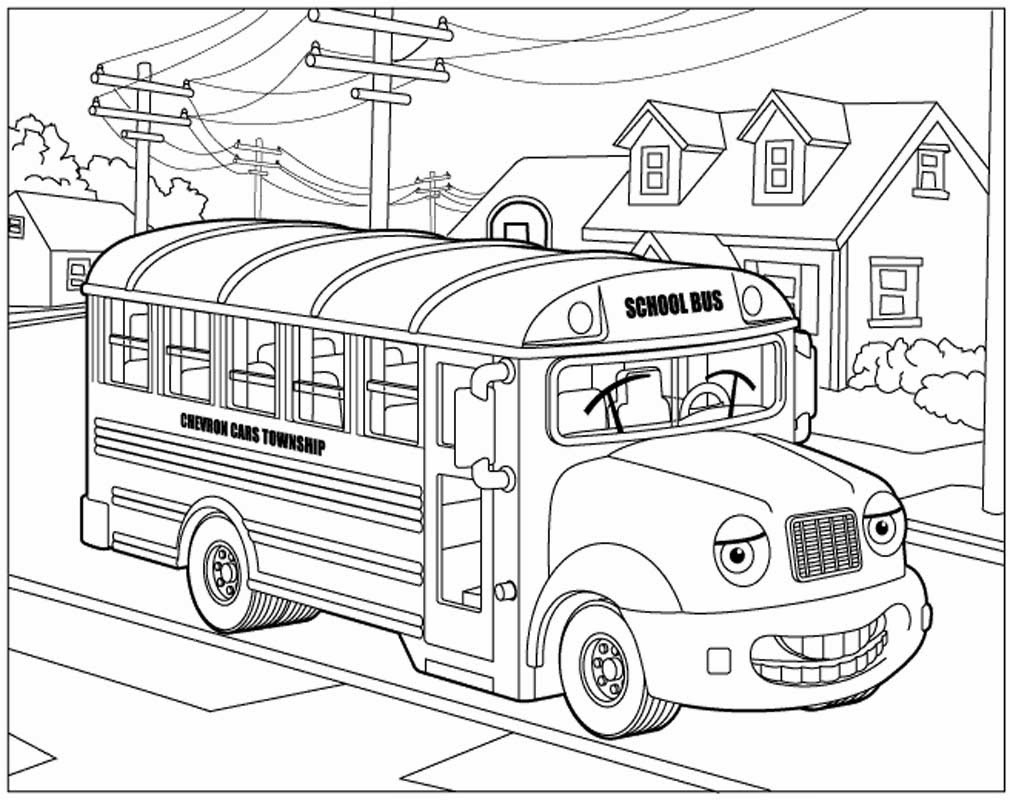 Gambar Mewarnai Mobil Ayo Gambartop Bus Kota Ayomewarnai Bis Kartun
