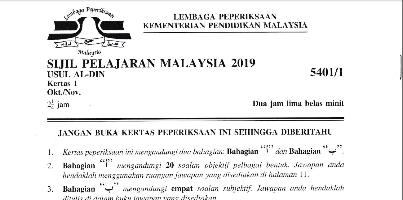 Bahasasyurga Net Kertas Soalan Spm Kbd 2019